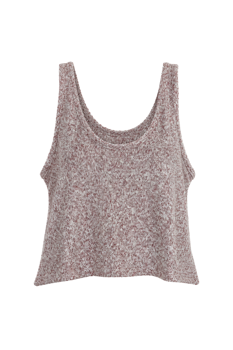 MONA KNIT TANK truffle