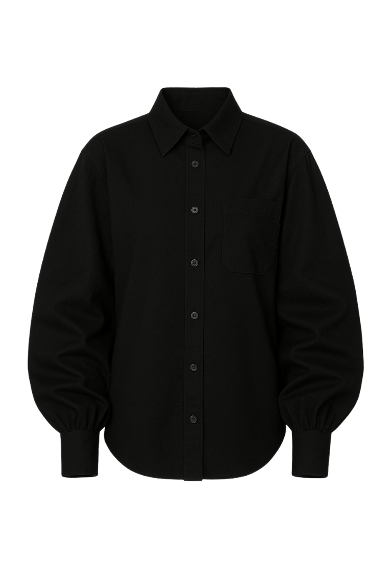 MATTEEO POPLIN SHIRT black