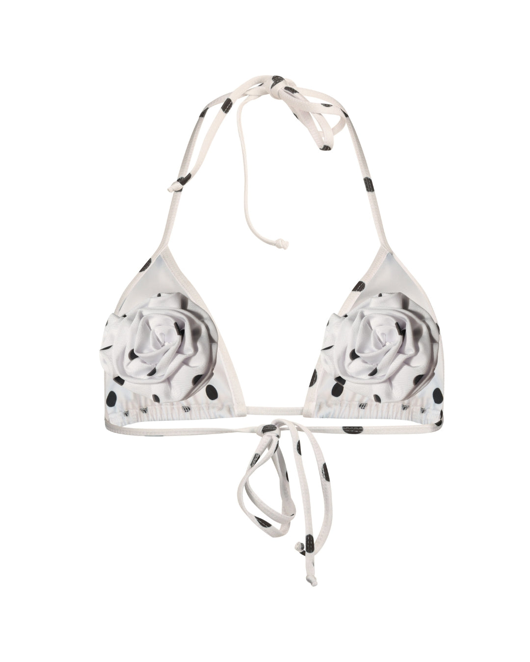 JACKIE W ROSES BRA white&black