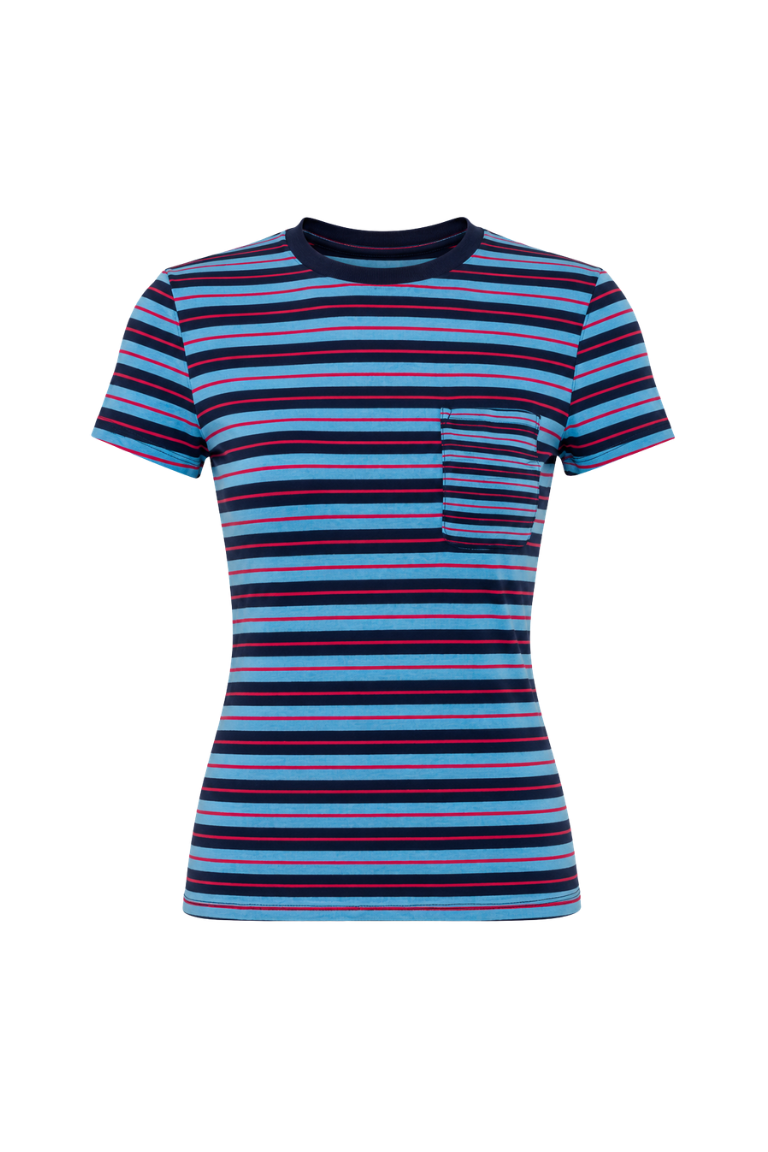 BARBARA SHIRT blue&red