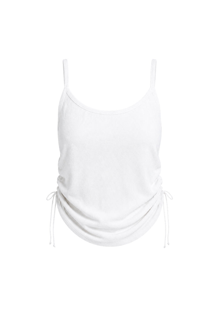 CLAUDIA TOWEL TANK white