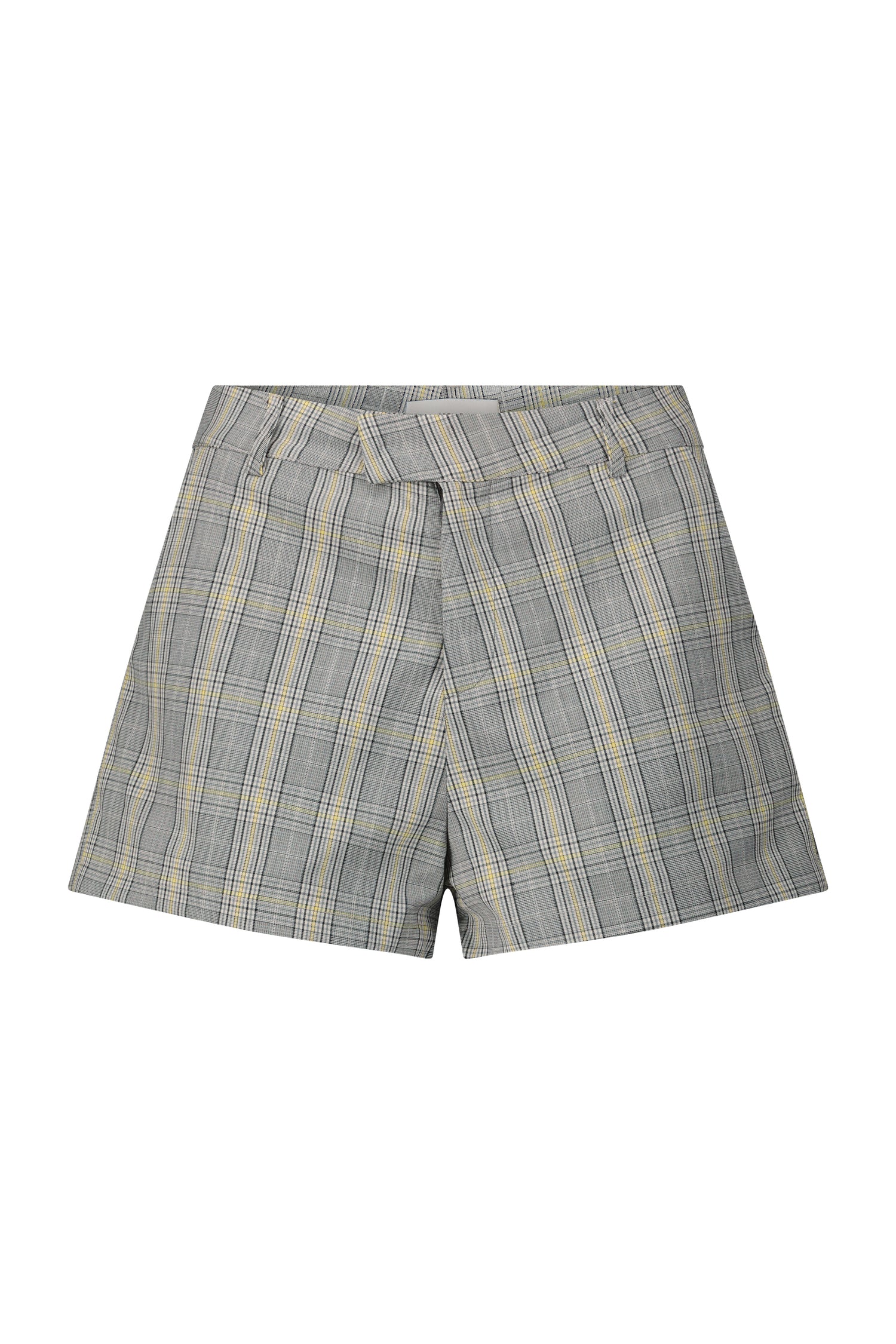 LESLIE SHORTS plaid gray