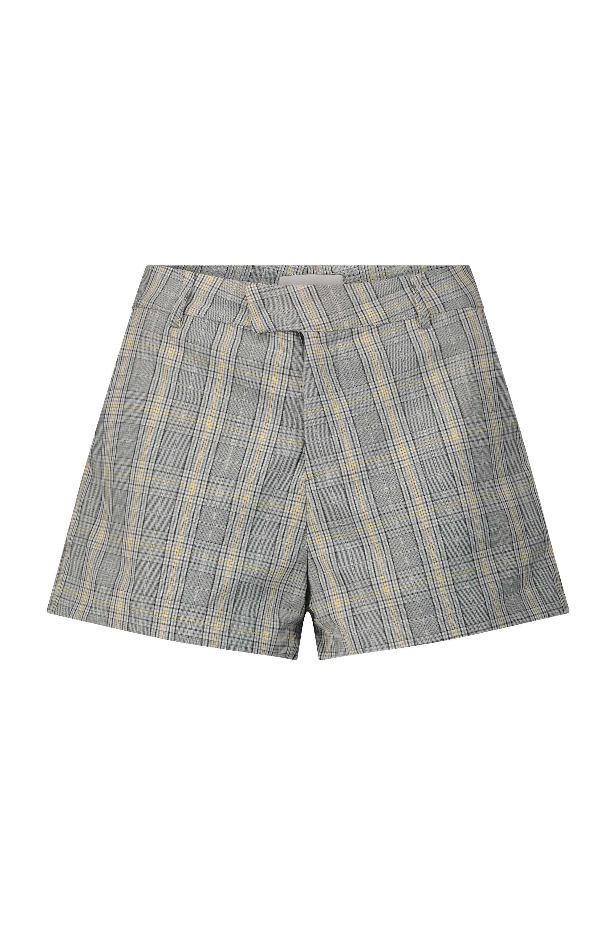 LESLIE SHORTS plaid gray