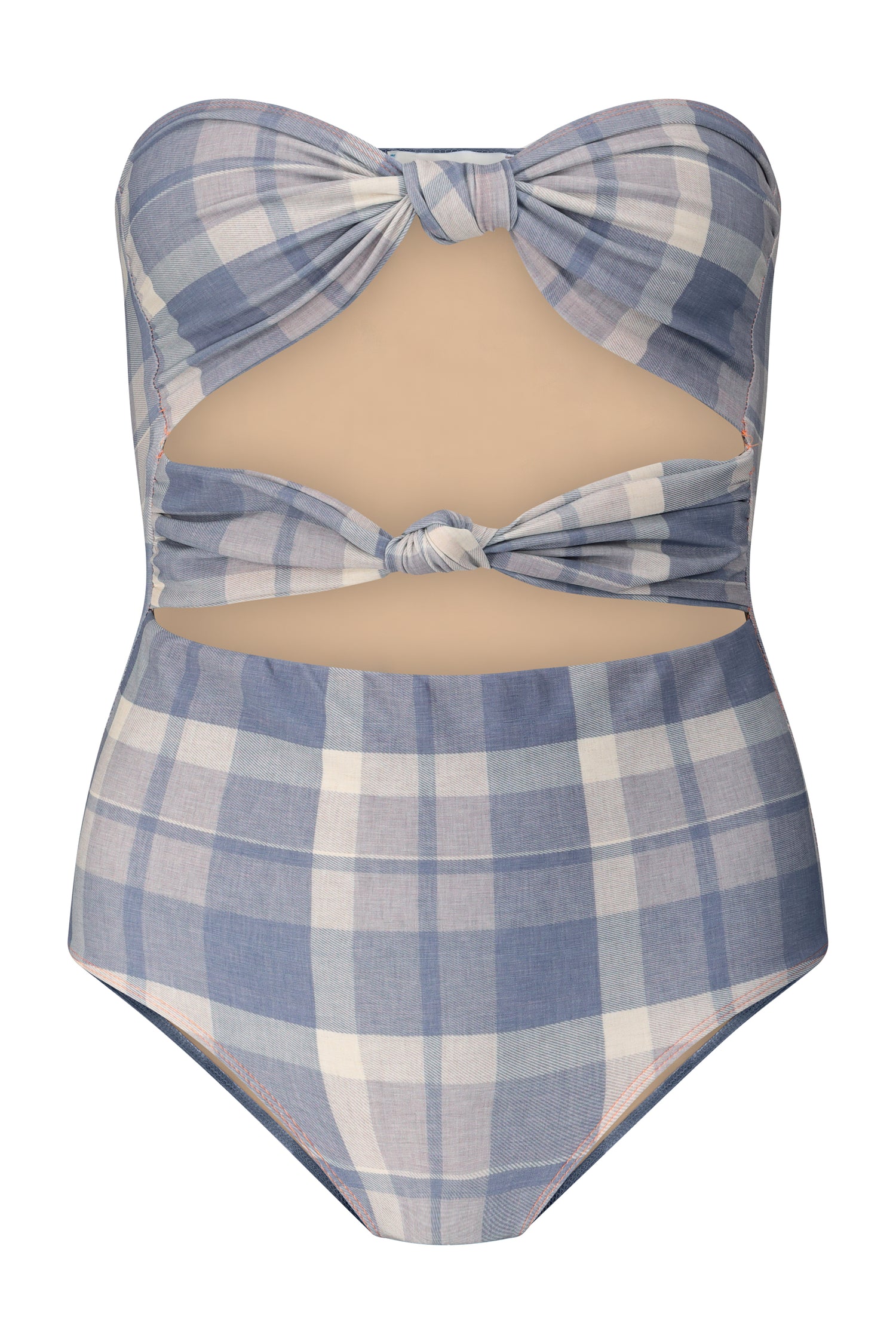 BRIGITTE SWIMSUIT plaid blue
