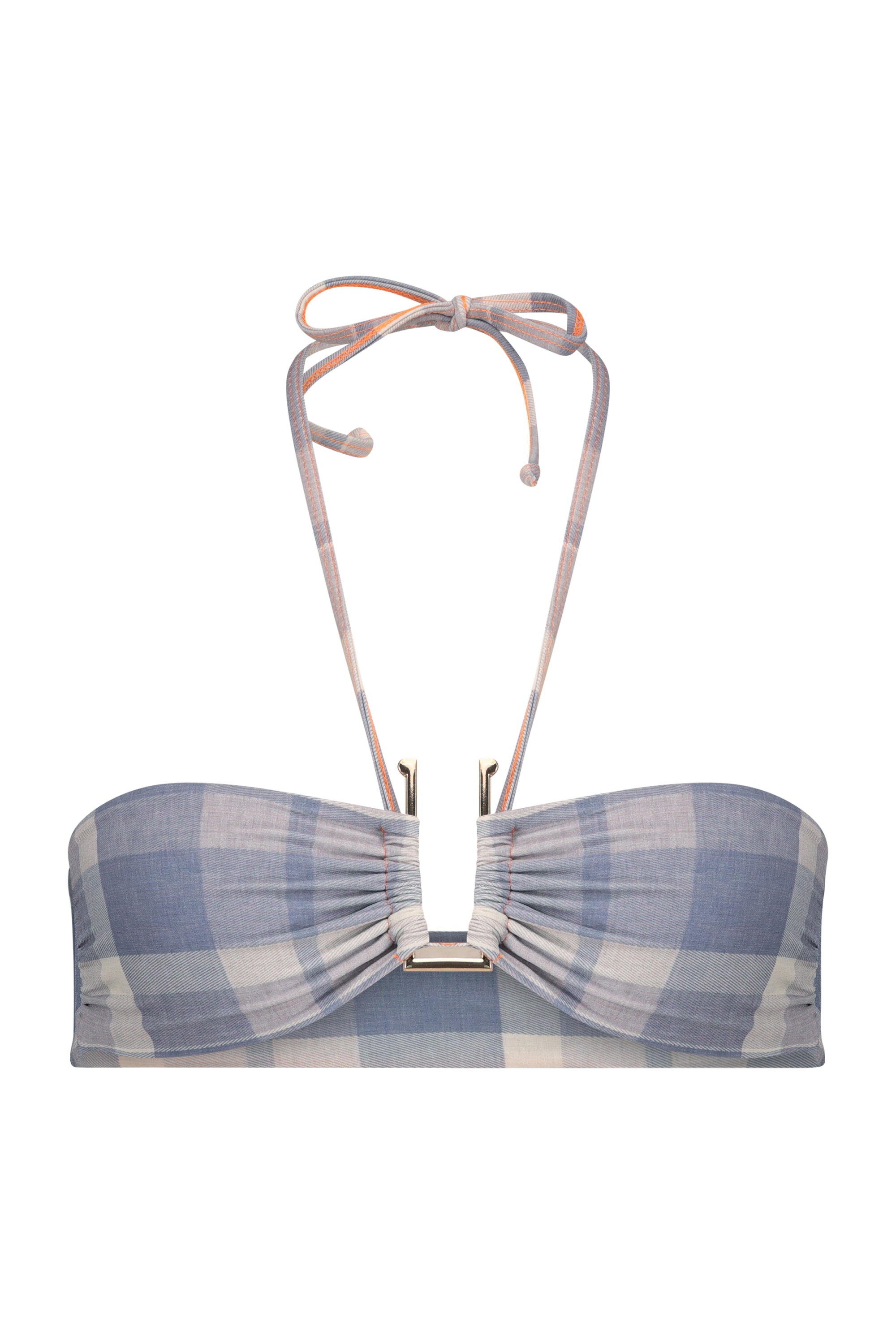 MONA TOP plaid blue