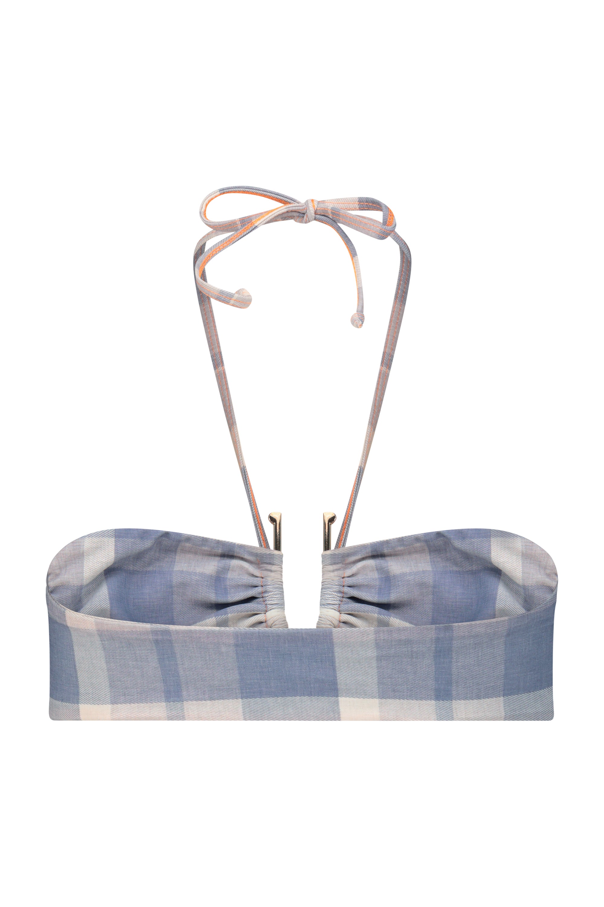 MONA TOP plaid blue