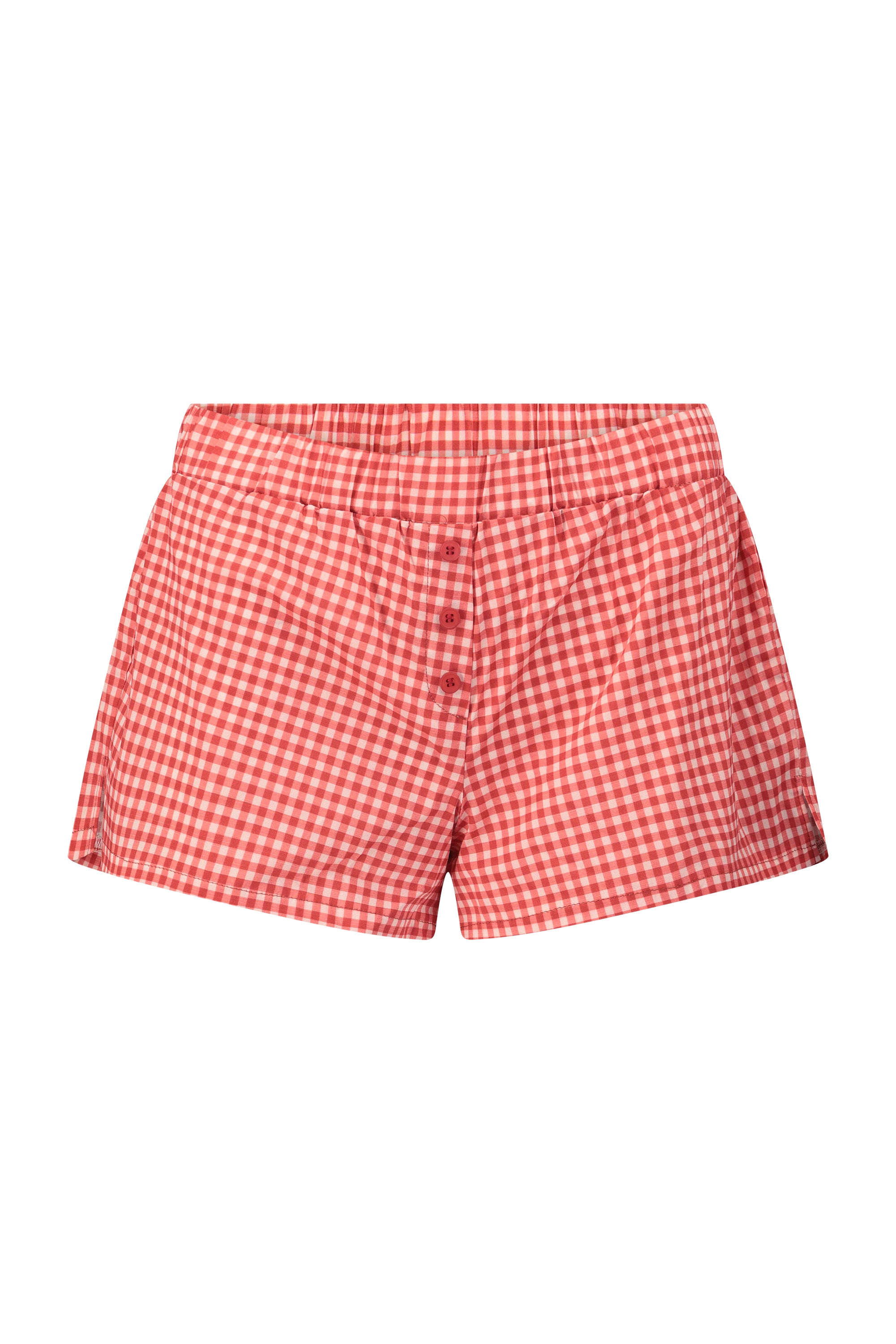 MONACO SHORTS plaid burgundy
