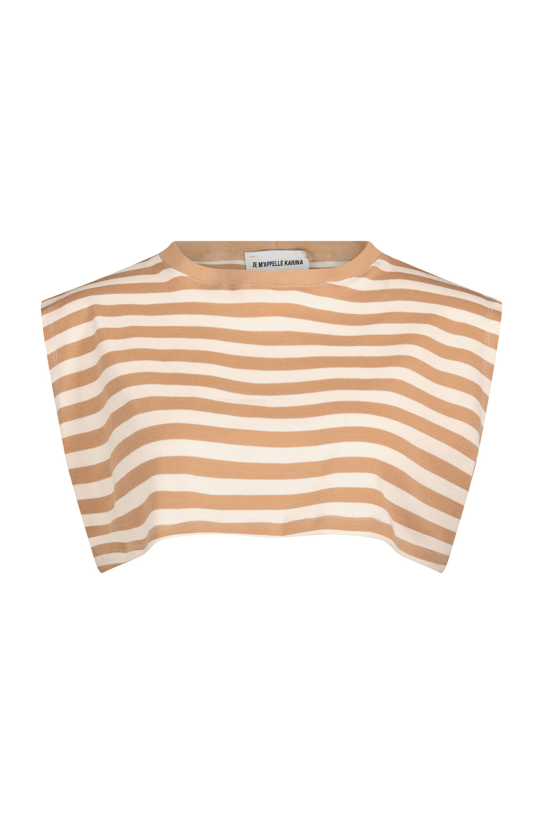 MELISA CROP camel&white