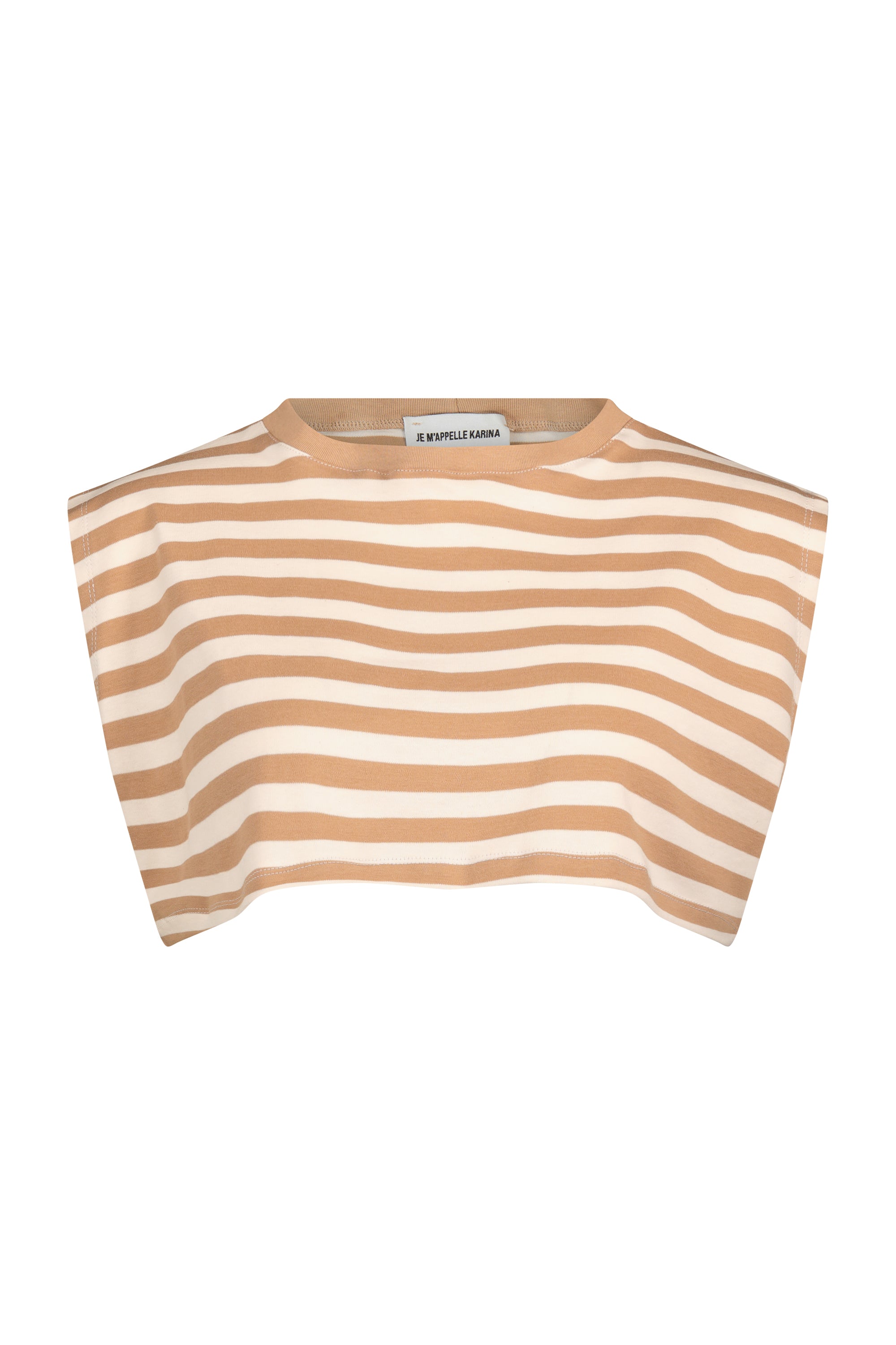 MELISA CROP camel&white
