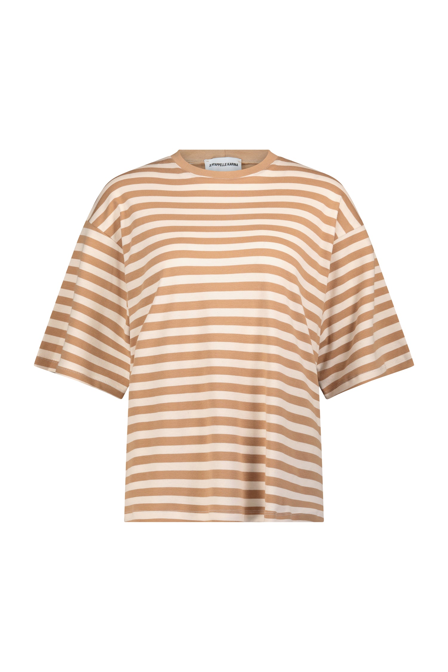 KENDAL OVERSIZE T white&camel