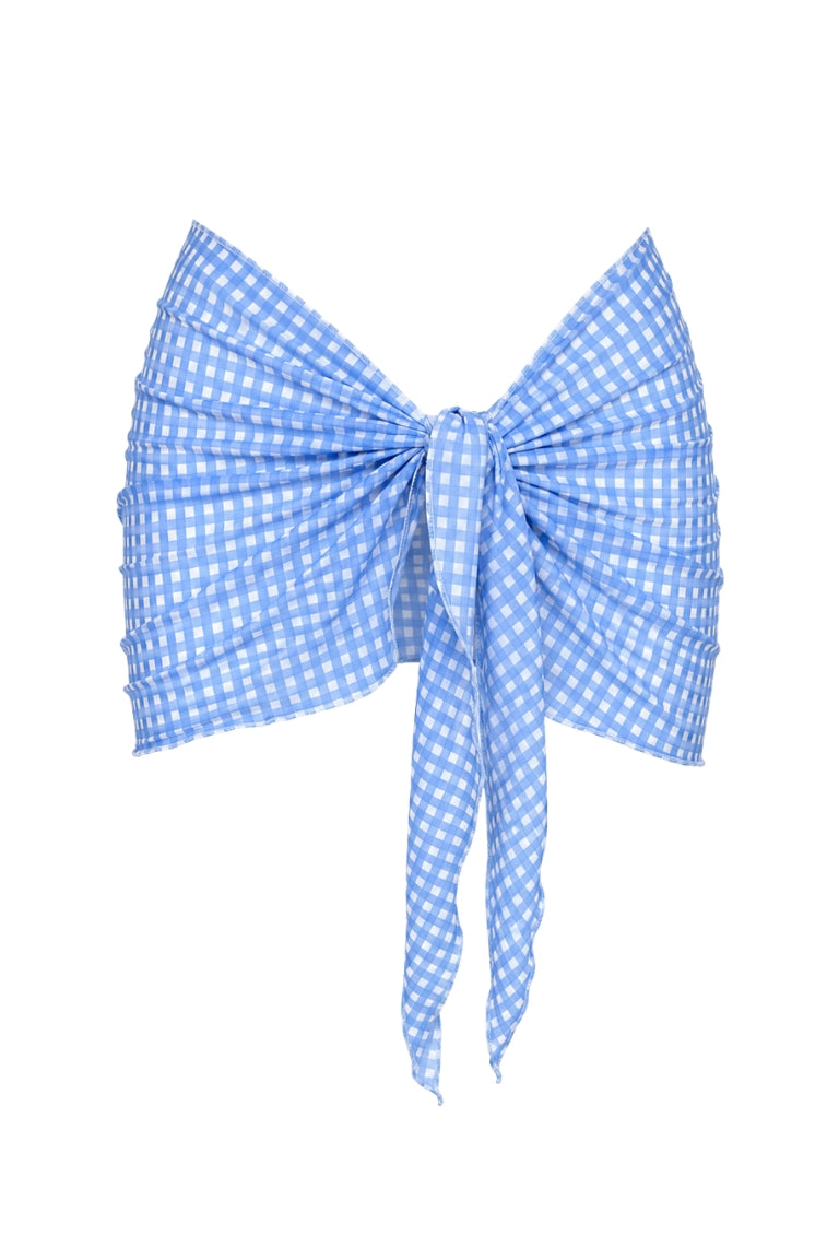 SHORT PAREO baby blue