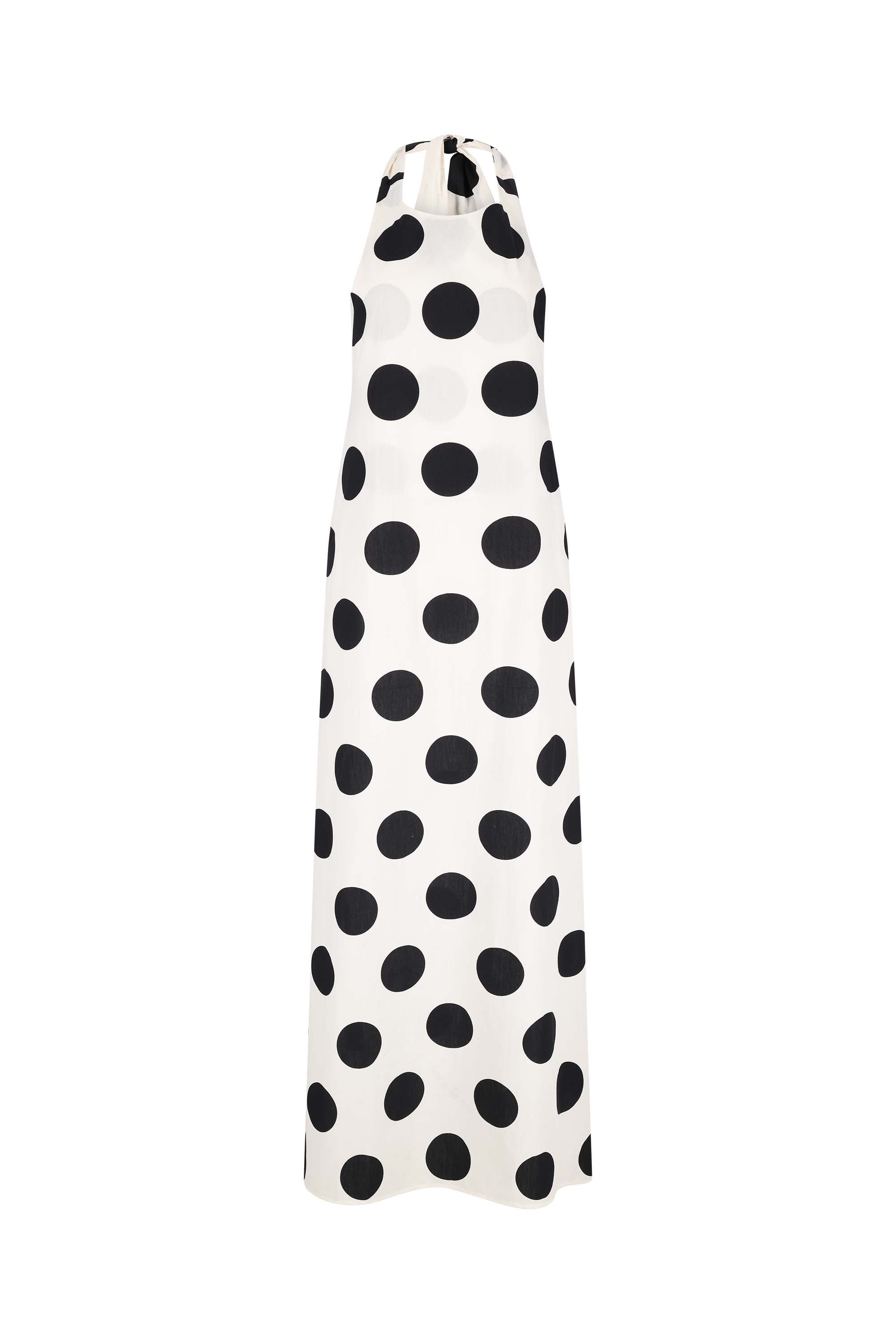 DONNA DRESS white&black