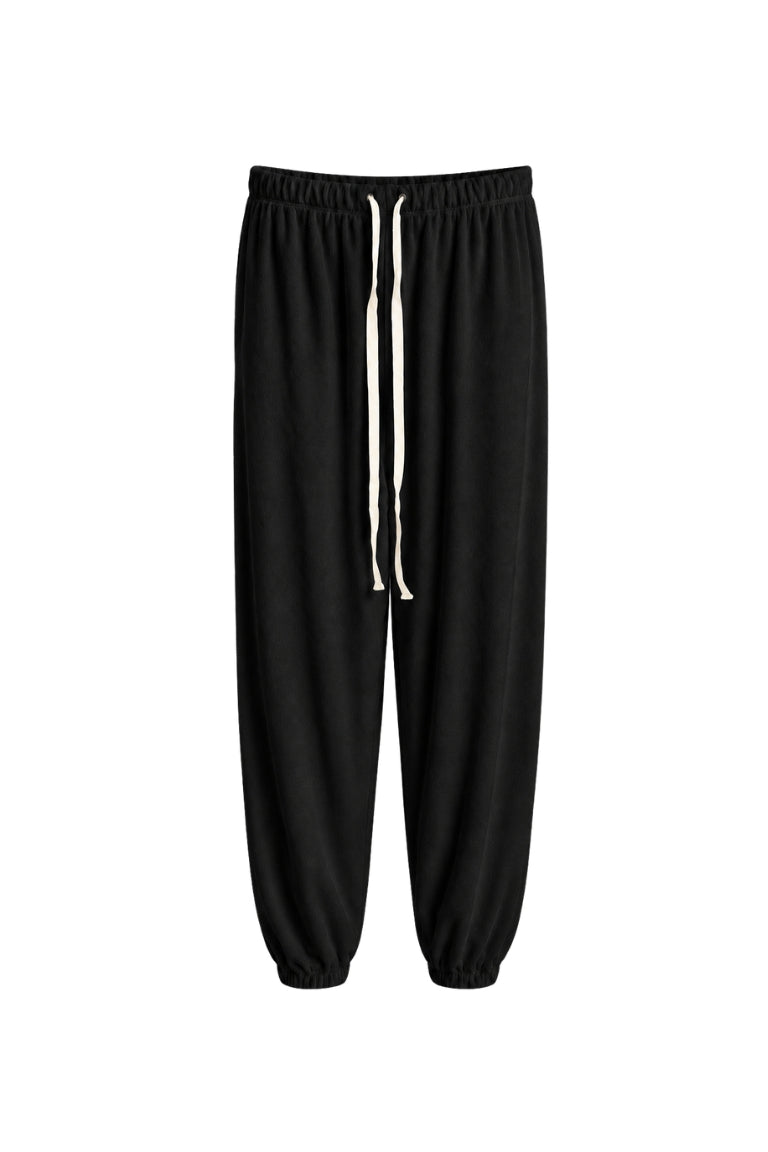 CLAUDIA TOWEL PANTS black