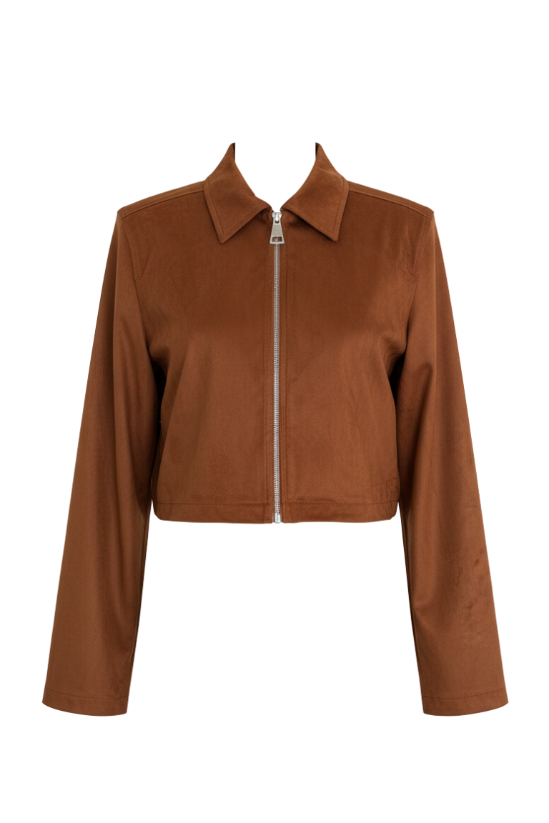 LEONE JACKET suede terracotta
