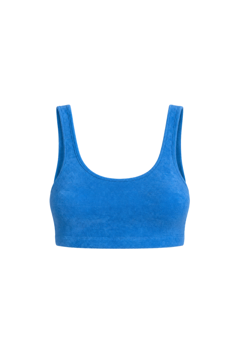 CLAUDIA TOWEL TOP sky blue