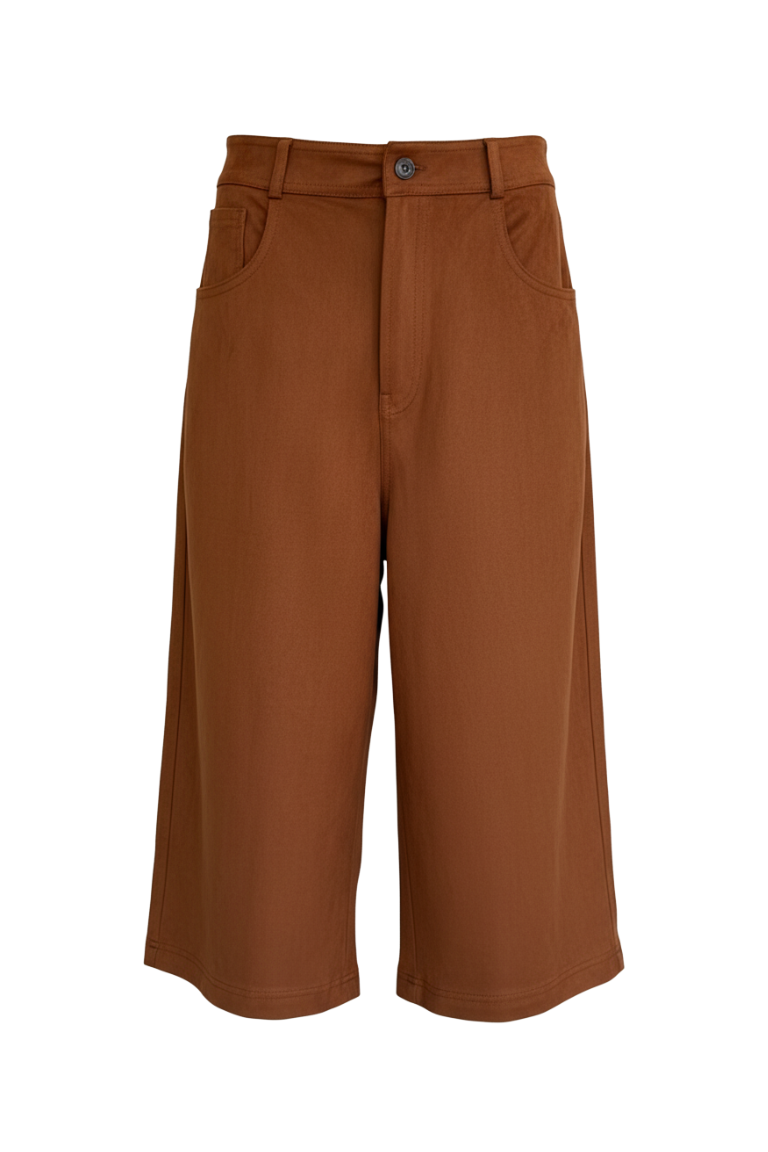 LEONE BERMUDA suede terracotta