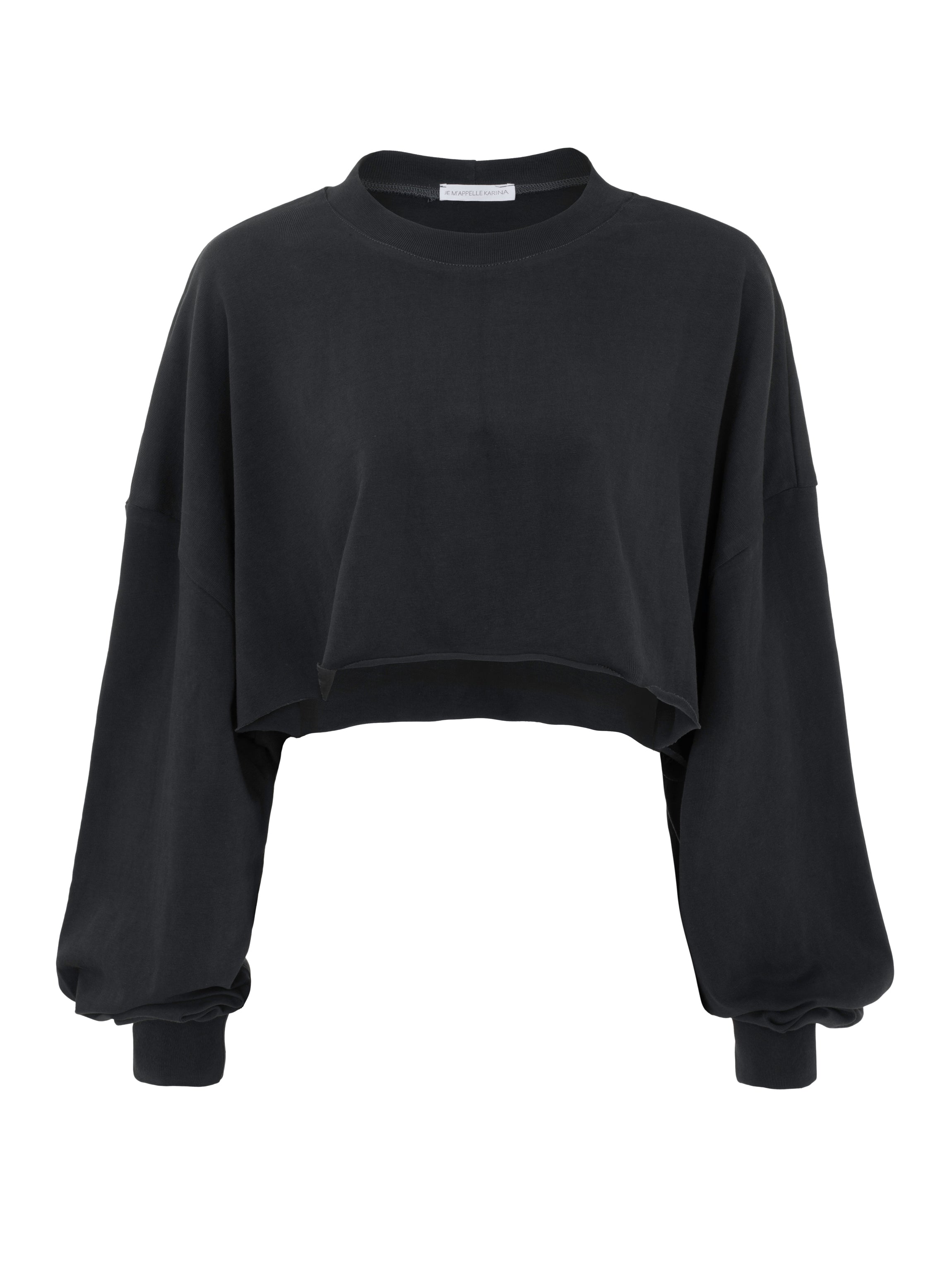 KIT CROP wash dark gray