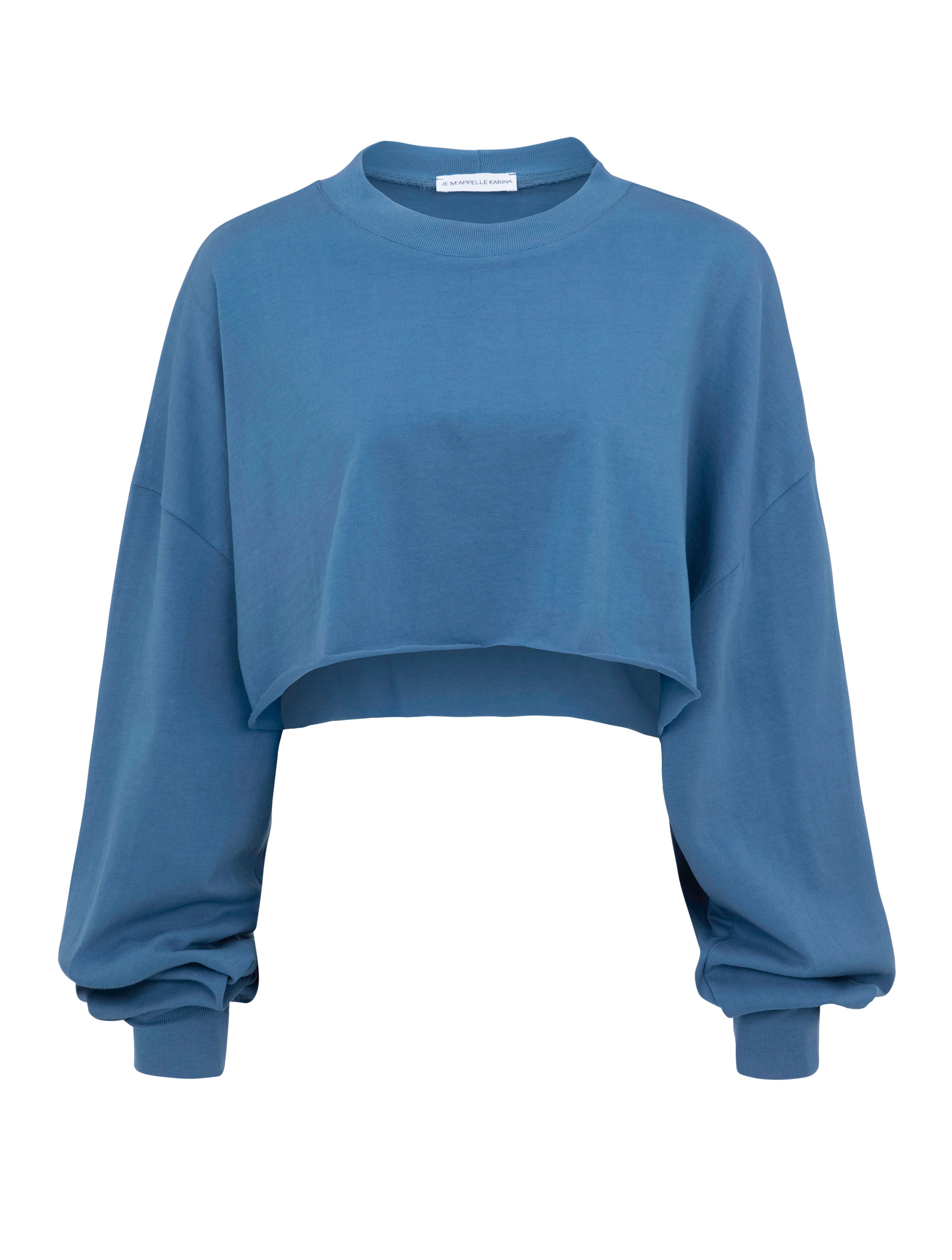 KIT CROP wash blue