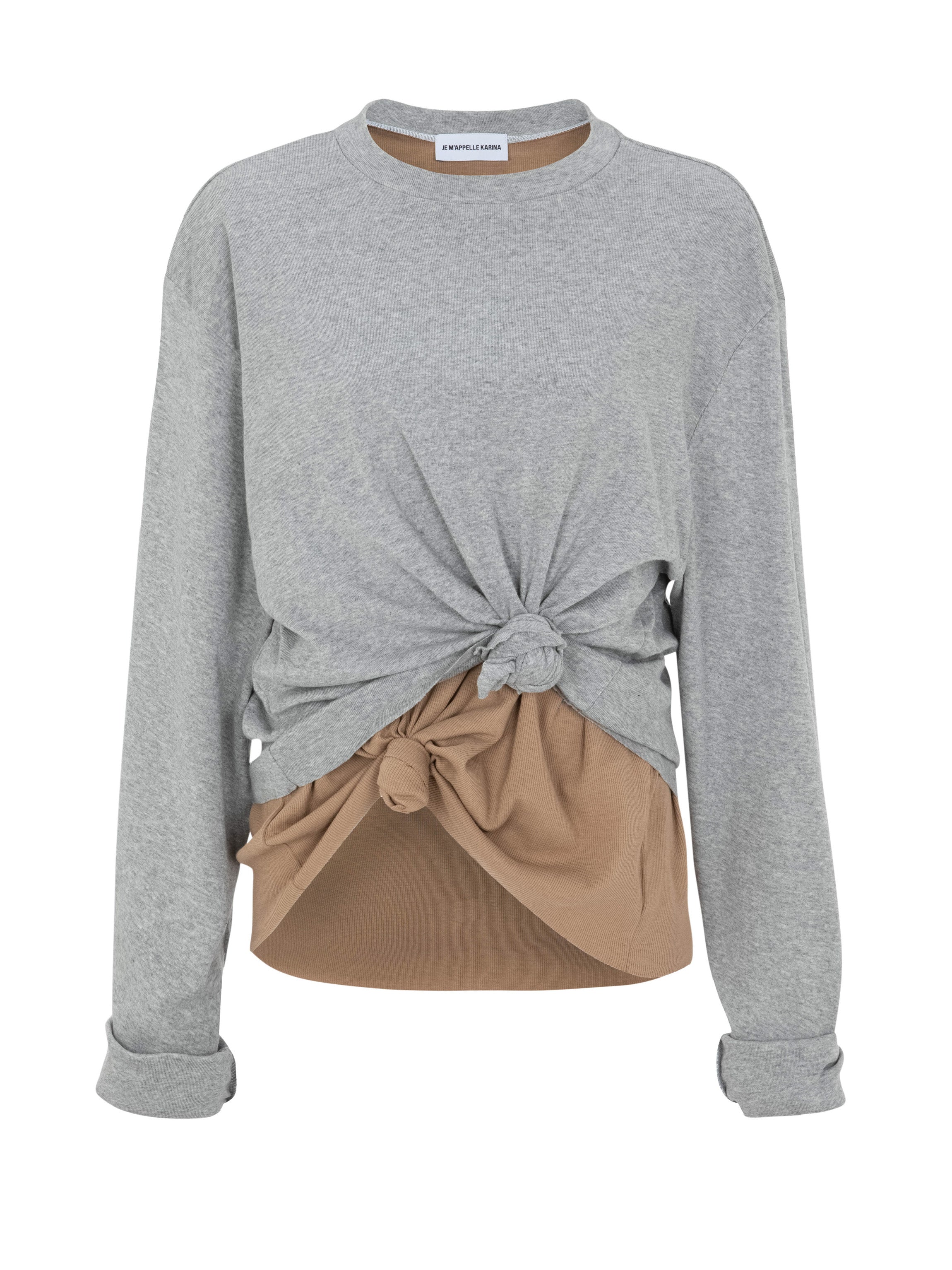 GISELLE SHIRT melange&beige