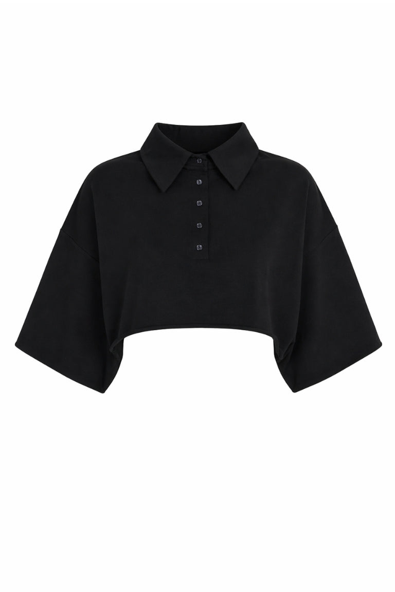 POLO CROP black