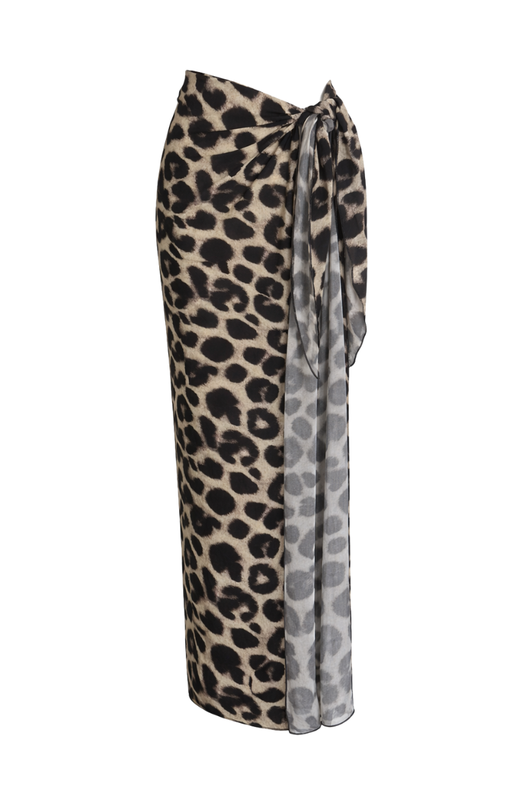 MELENY PAREO black leopard