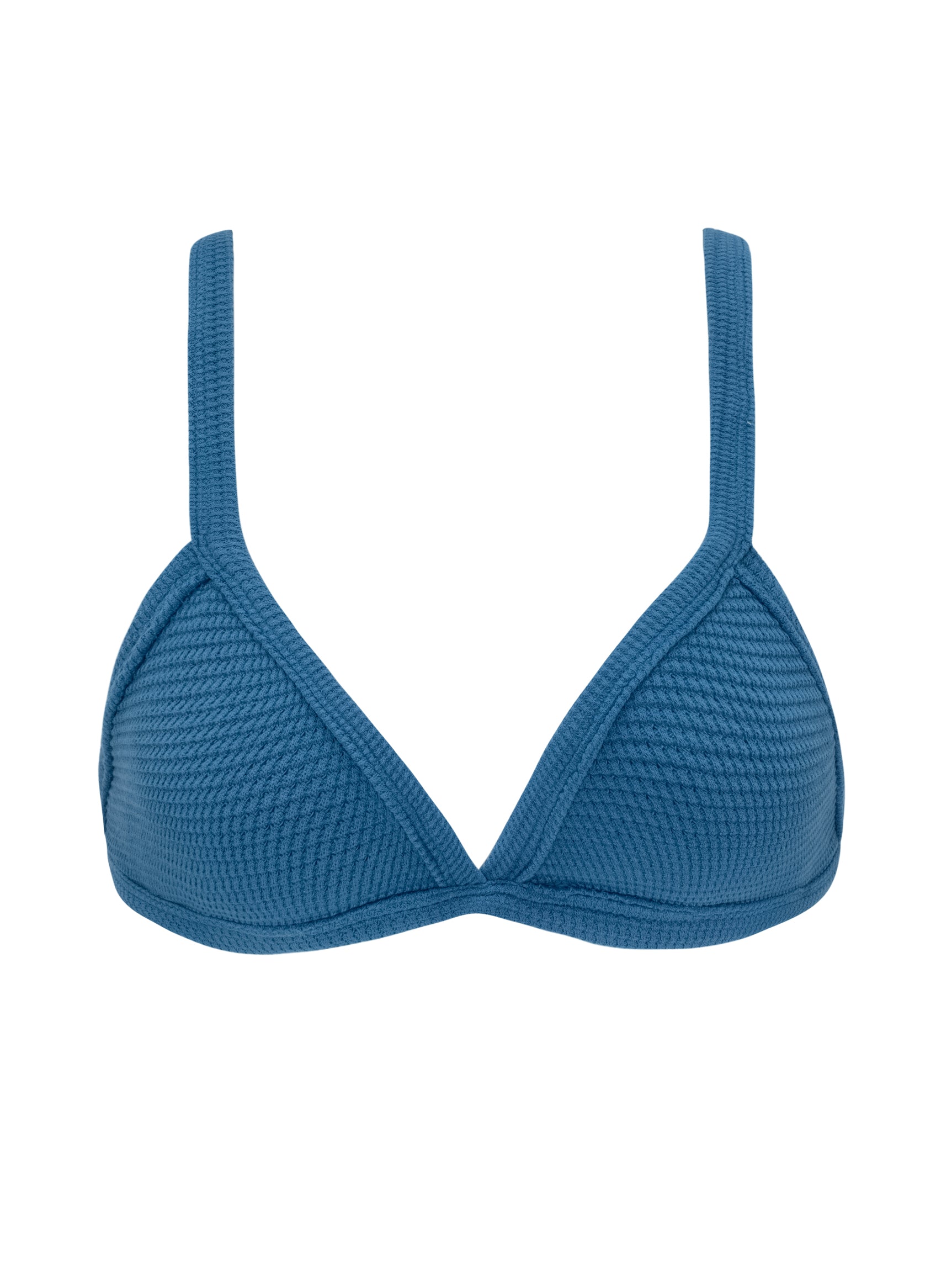 WAFFLE  BRA blue