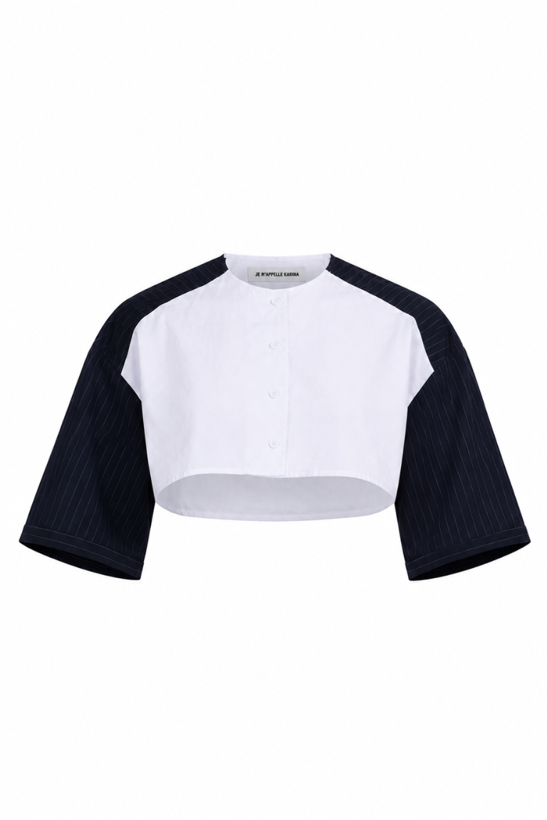BASEBALL CROP white&amp;black