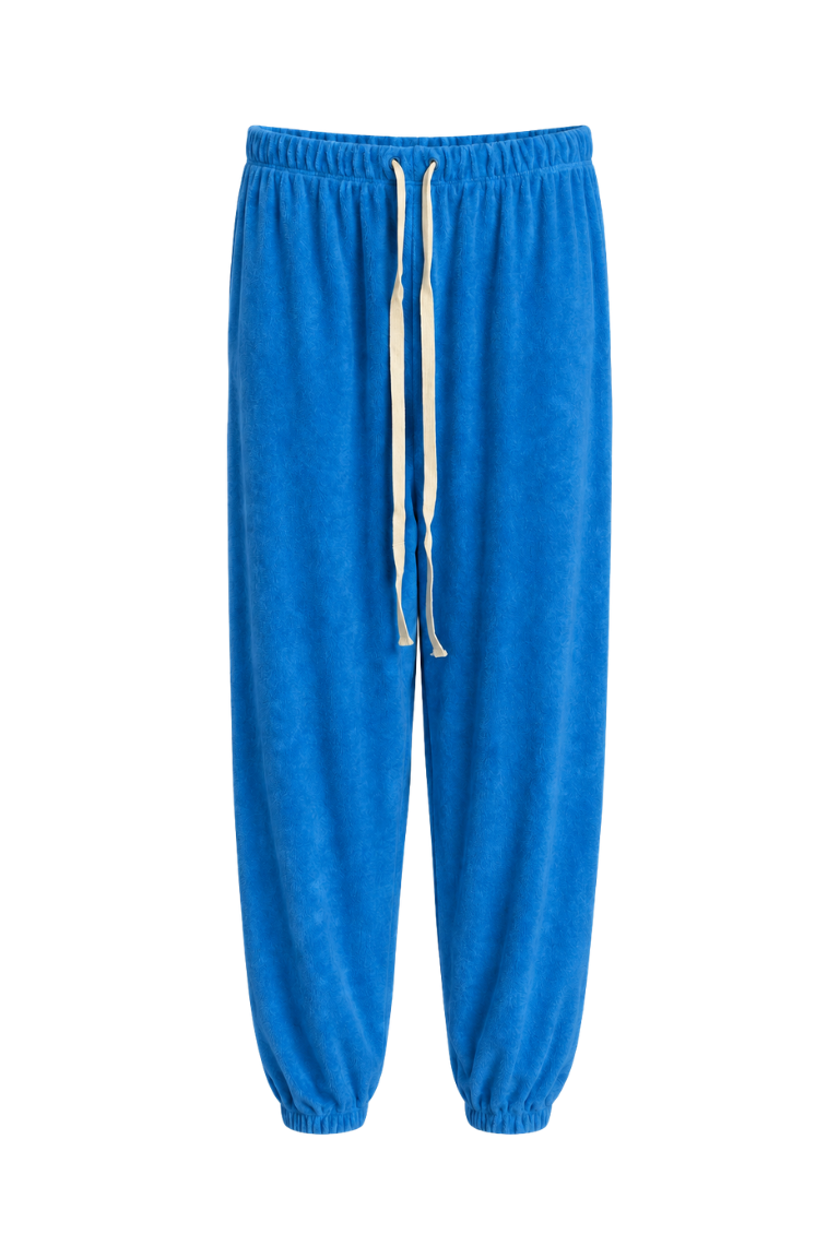 CLAUDIA TOWEL PANTS sky blue