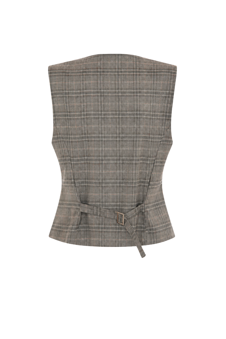 RIVOLI VEST plaid