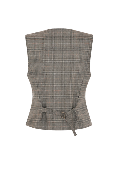 RIVOLI VEST plaid