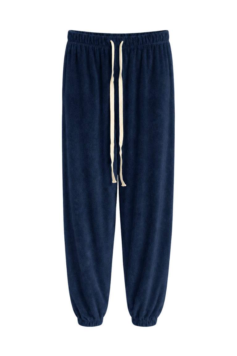 CLAUDIA TOWEL PANTS navy