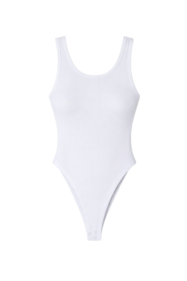 CLAUDIA BODYSUIT white