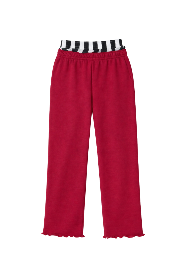 MILLSON SWEATPANTS stripes | burgundy