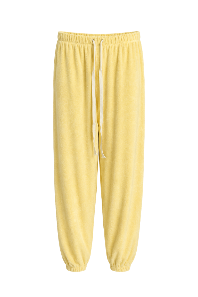 CLAUDIA TOWEL PANTS yellow