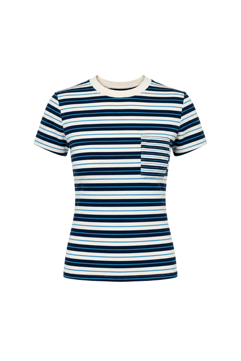 BARBARA SHIRT blue&amp;white