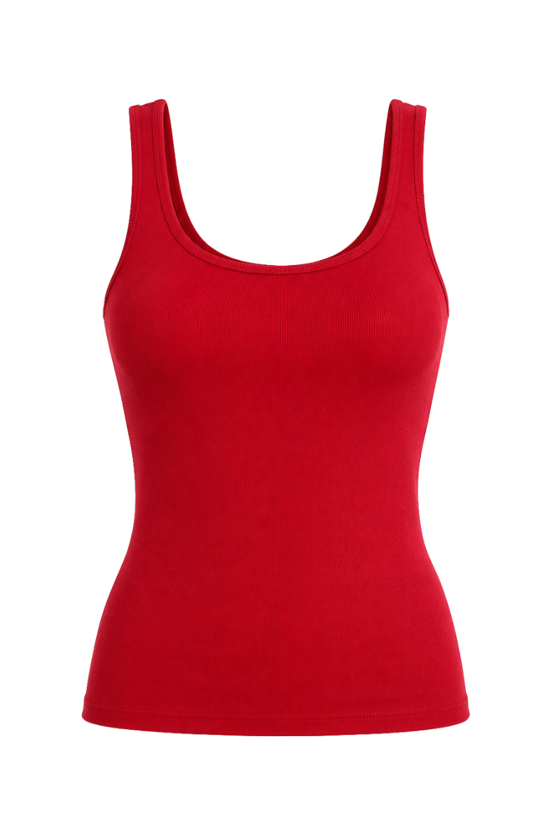BRIANNA TANK red