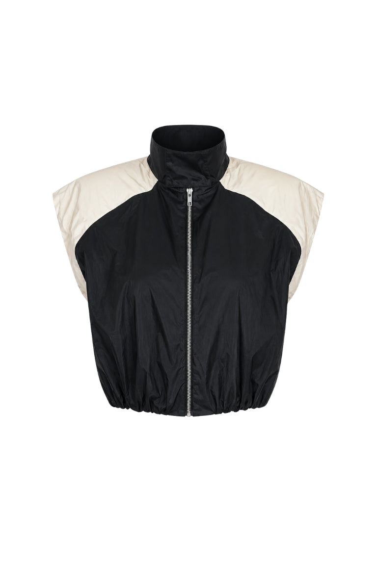 ADDISON NYLON VEST black