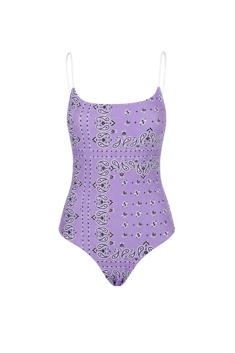 NELLA ONE-PIECE purple bandana
