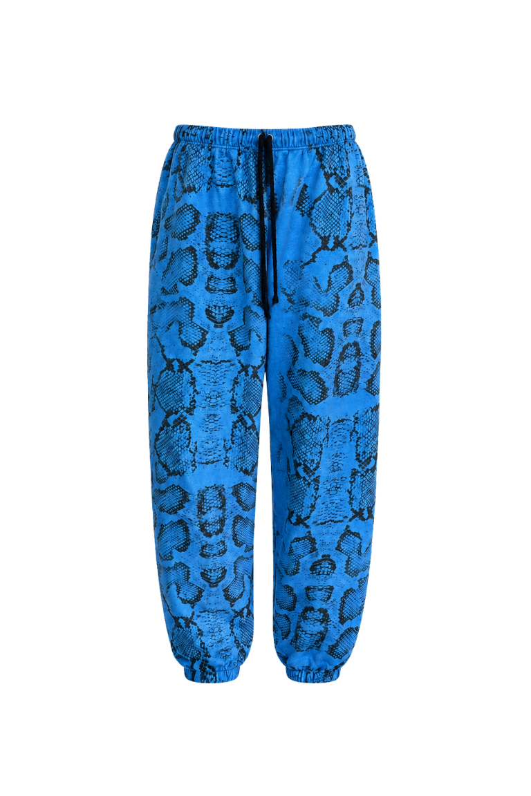 ROBIN SWEATPANTS blue snake