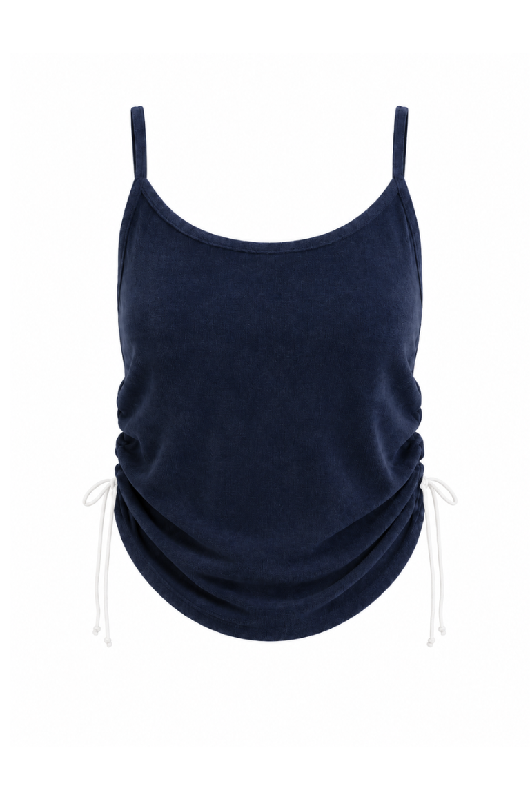 CLAUDIA TOWEL TANK navy