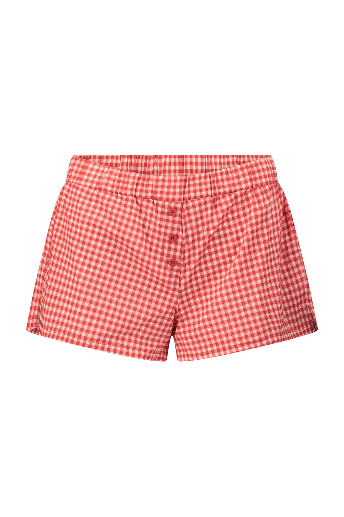 MONACO SHORTS plaid burgundy