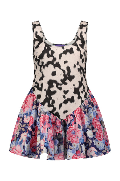 MERLIN DRESS flowers&amp;cow