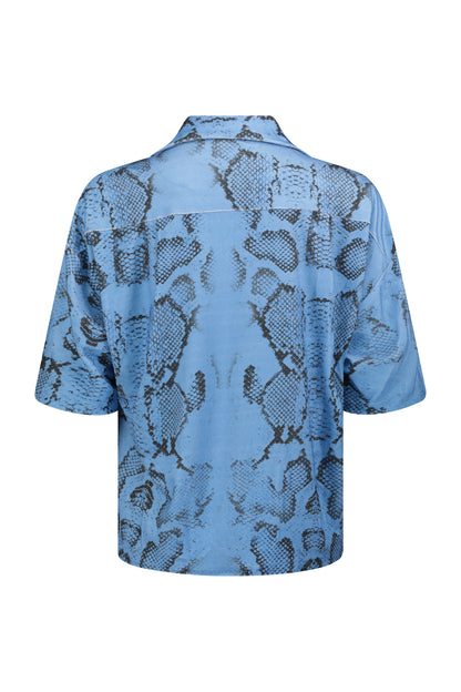IVY SHIRT blue snake