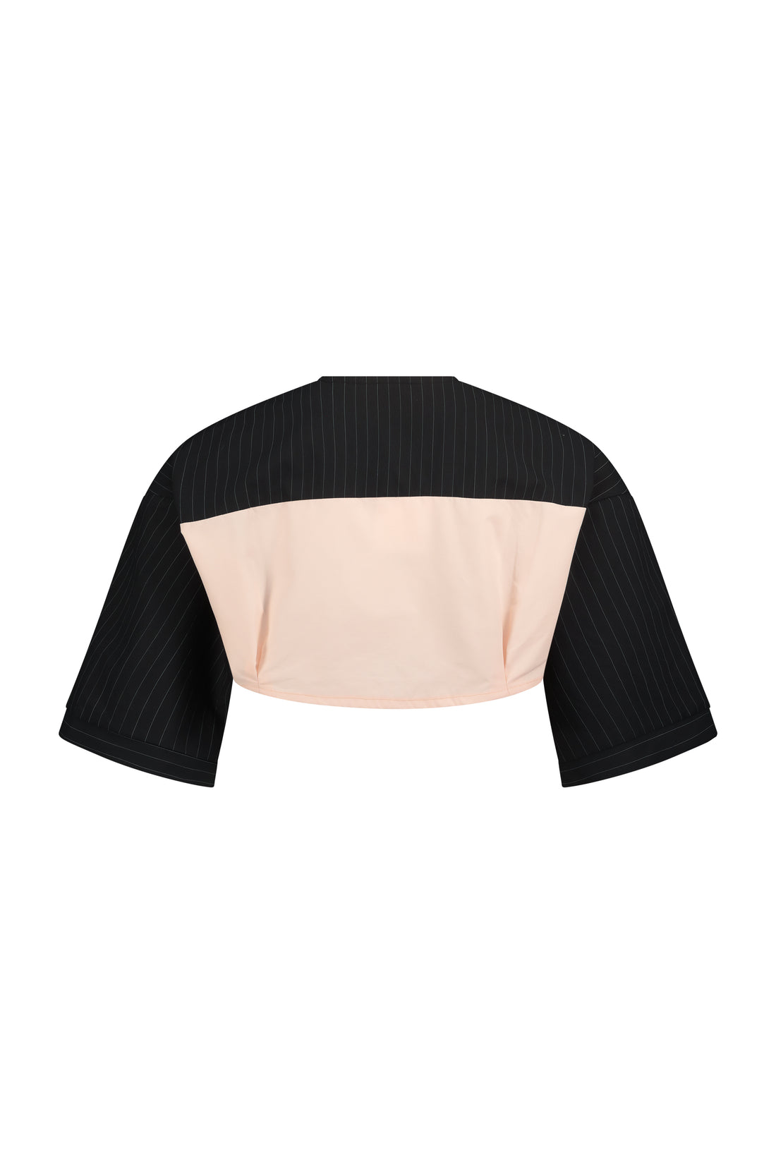 BASEBALL CROP pink&black