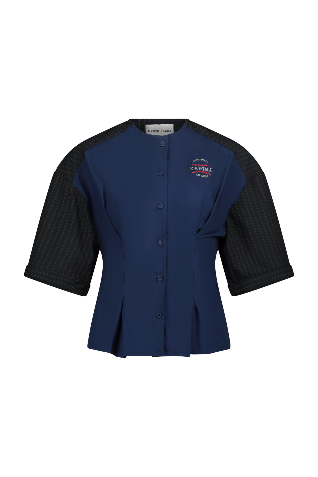 BASEBALL SHIRT blue&black