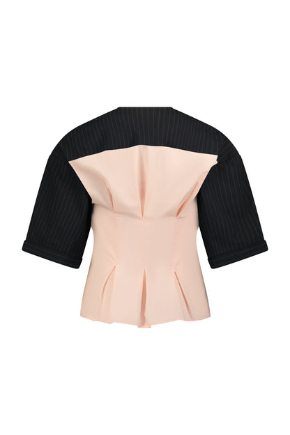 BASEBALL SHIRT pink&amp;black