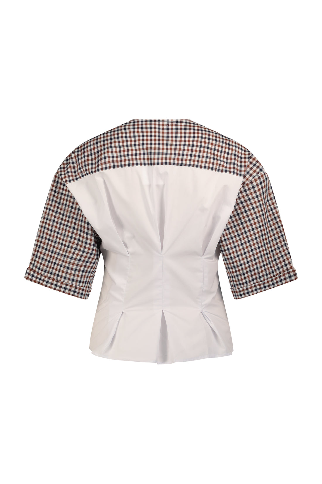 BASEBALL SHIRT white&amp;brown