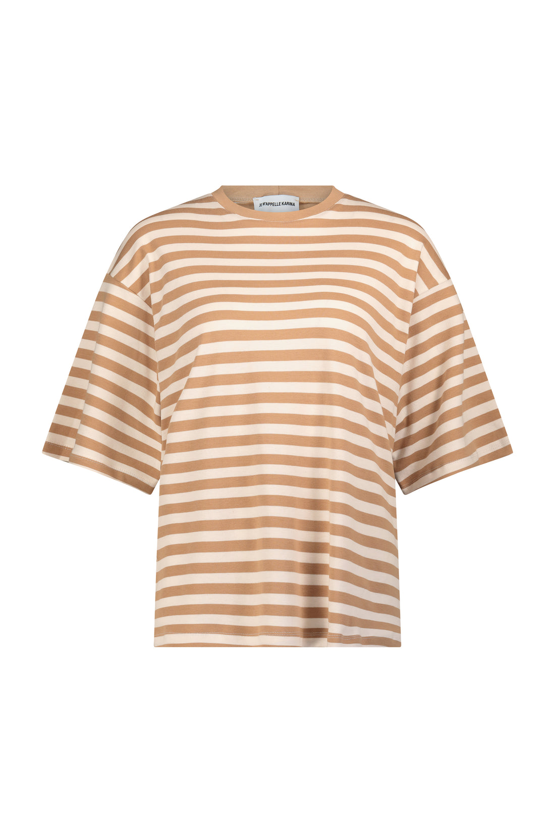 KENDAL OVERSIZE T white&camel
