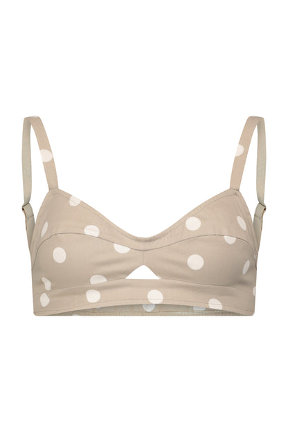 DONATELLA TOP beige&amp;white