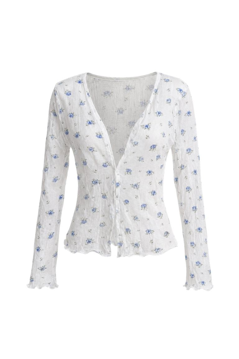 MARBELLA OVERSHIRT white&amp;flowers